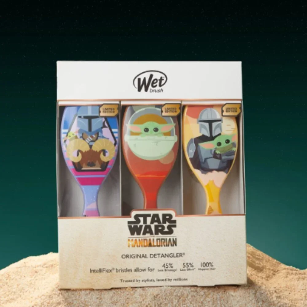 Wet Brush Star Wars The Mandalorian Original Detangler 3-Pack - All Hair Types - Picture 2 of 6